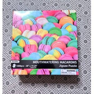 NWT BunMo Mouthwatering Macarons Jigsaw Puzzle 1000 Pieces Colorful Food